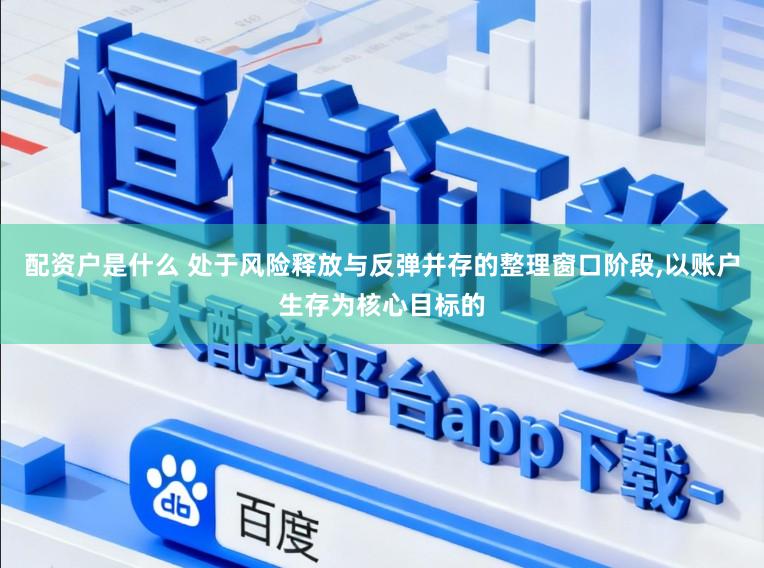 配资户是什么 处于风险释放与反弹并存的整理窗口阶段,以账户生存为核心目标的